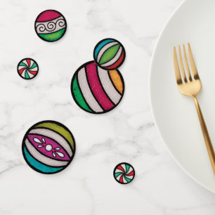 Buntglas-Weihnachtsbaumschmuck Kugeln Süßigkeiten Konfetti