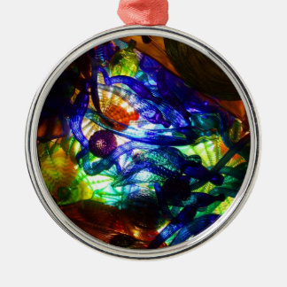 Buntglas-Weihnachtsverzierung Ornament Aus Metall