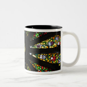 Buntglasdetail Zweifarbige Tasse