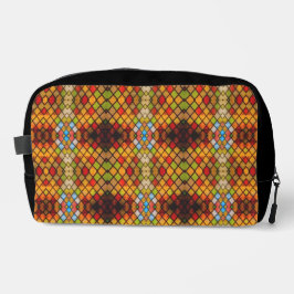 Buntglasfenster Diamantmuster Waschbeutel