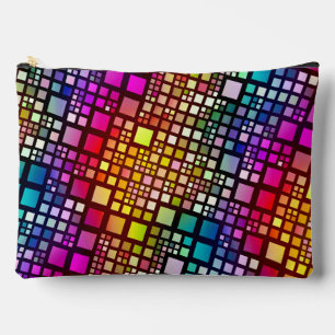 Buntglasquadrate - lebhaftes Regenbogen :  Zubehörtasche