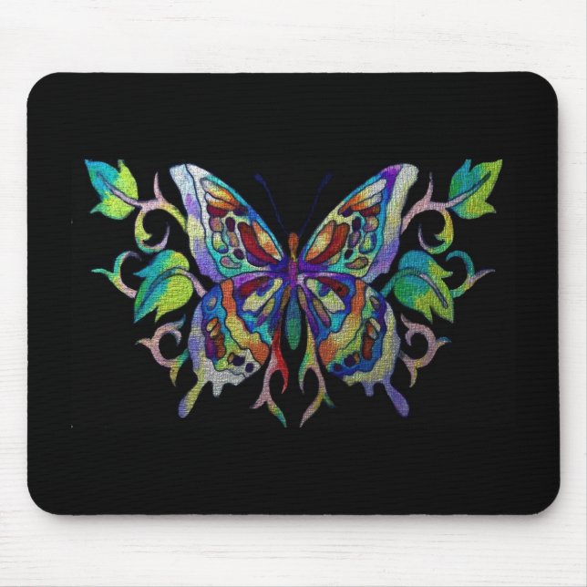 Buntglasschmetterling Mousepad (Vorne)