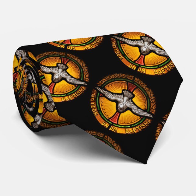 Buntglastaube Krawatte (Gerollt)