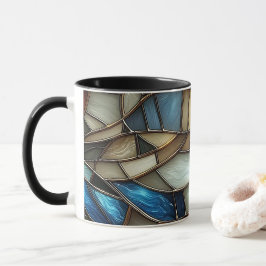 Buntglaswellen Tasse