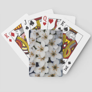 Buntöne aus weißen Blume Spielkarten