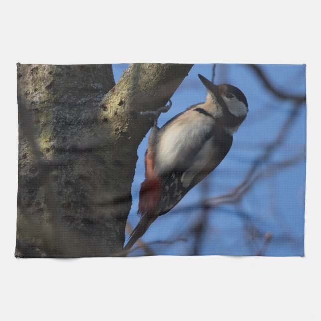 Buntspecht Geschirrtuch (Horizontal)