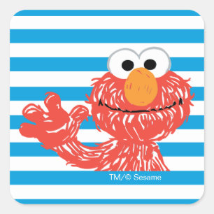 Buntstift Elmo-Streifenmuster Quadratischer Aufkleber