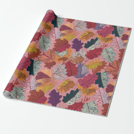 Buntstift Herbstlaub-Wrap-Papier Geschenkpapier