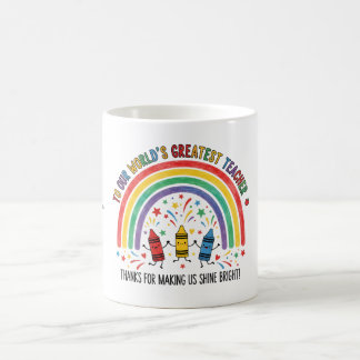 Buntstift-Tanz Weltbester Lehrer Kaffeetasse