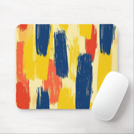 Buntstift- und Schmetterlingsblumen Mousepad