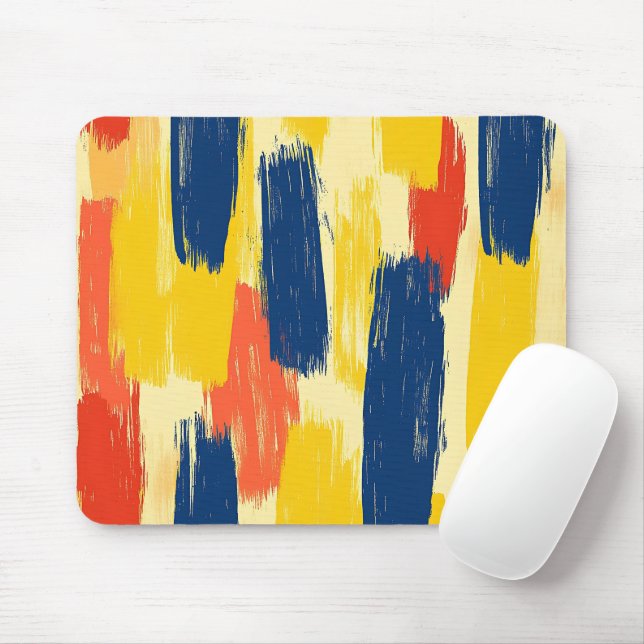 Buntstift- und Schmetterlingsblumen Mousepad (Mit Mouse)