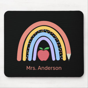 Buntstifte-Regenbogen-Apfel für Lehrer Mousepad