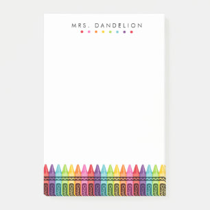 Buntstifte Regenbogen   Kindergarten-Lehrer Post-it Klebezettel