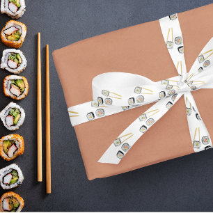 Buntstifte Sushi mit Essstäbchen Satinband