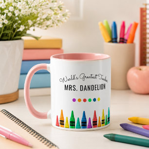 Buntstifte Weltbester Lehrer Kaffee Tasse
