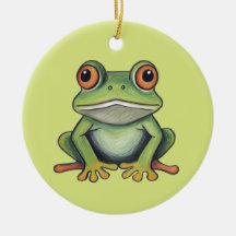 Buntstiftzeichnung Frosch