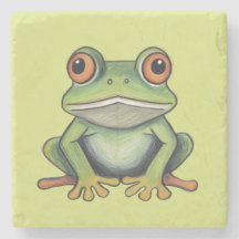 Buntstiftzeichnung Frosch