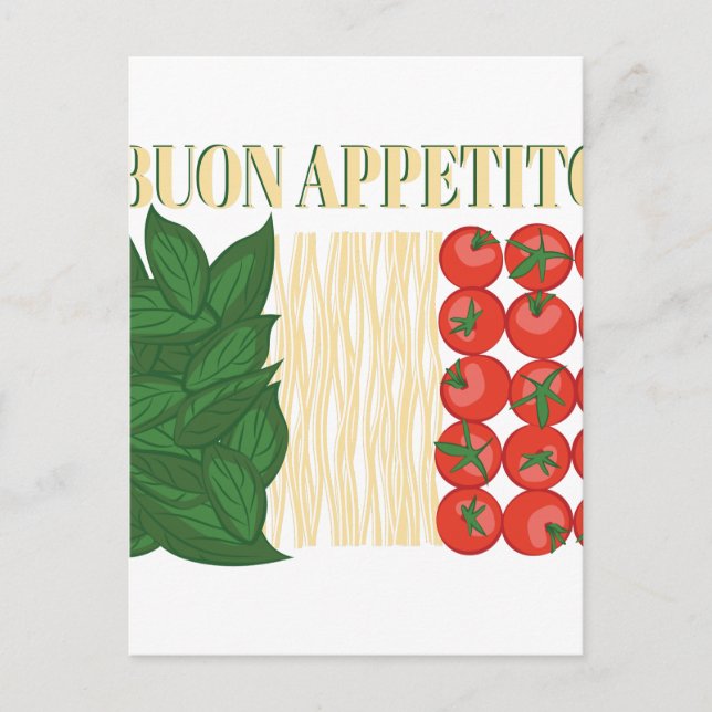 Buon Appetito Postkarte (Vorderseite)