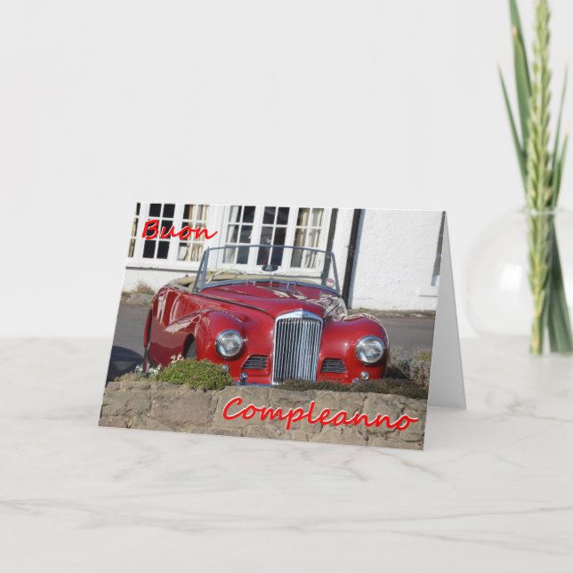 Buon Compleanno - Bonne carte de voeux d'anniversa (Devant)