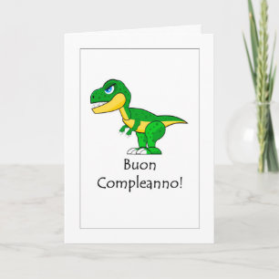 Buon Compleanno - Happy Birthday in Italian Card Karte