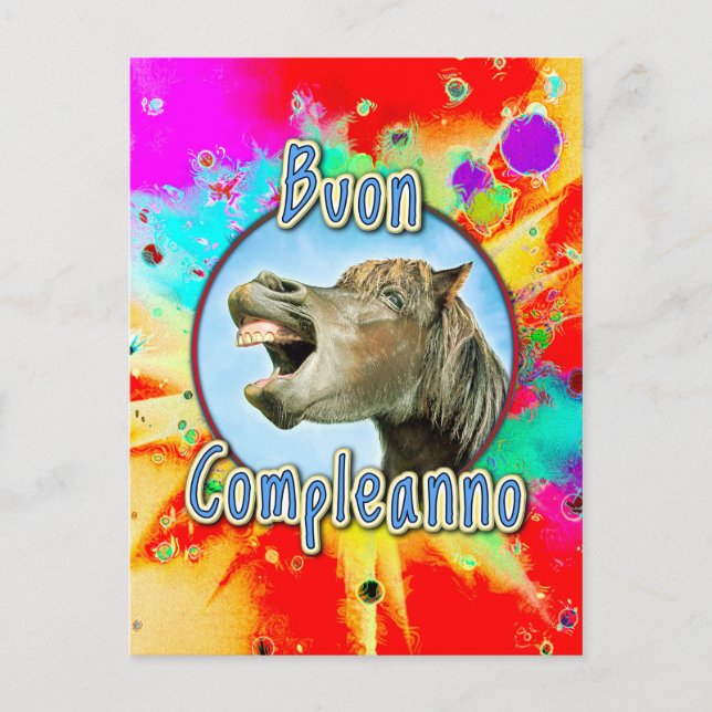 Buon Compleanno Postkarte (Vorderseite)