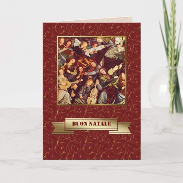 Buon Natale. Carte de Noël Art in Italien (Devant)