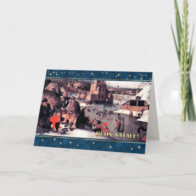 Buon Natale. Carte de Noël Art in Italien (Devant)