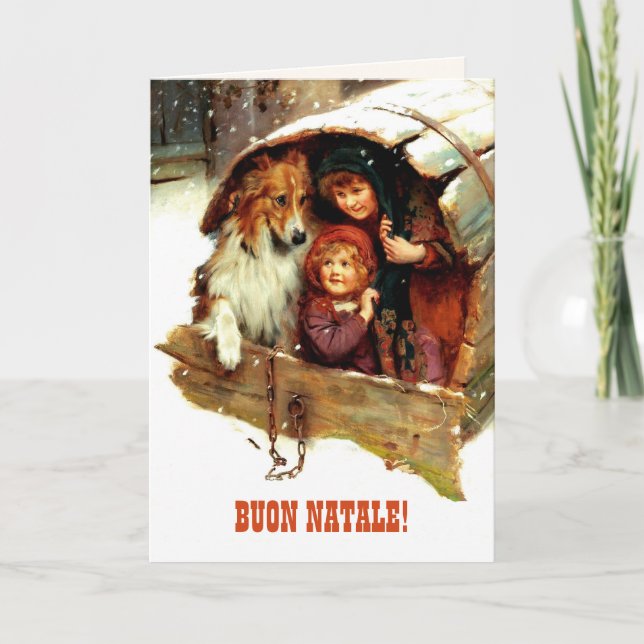 Buon Natale. Carte de Noël en italien (Devant)