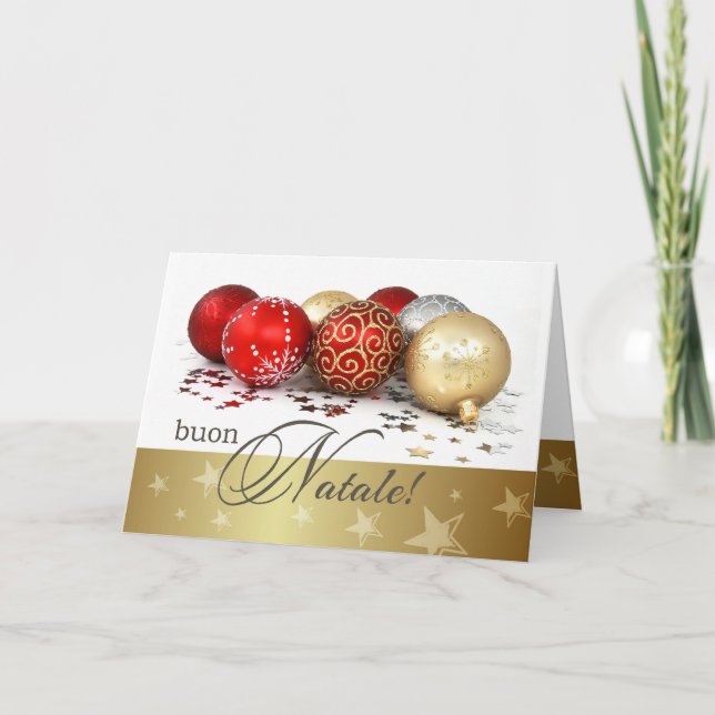 Buon Natale. Carte de Noël en italien (Devant)