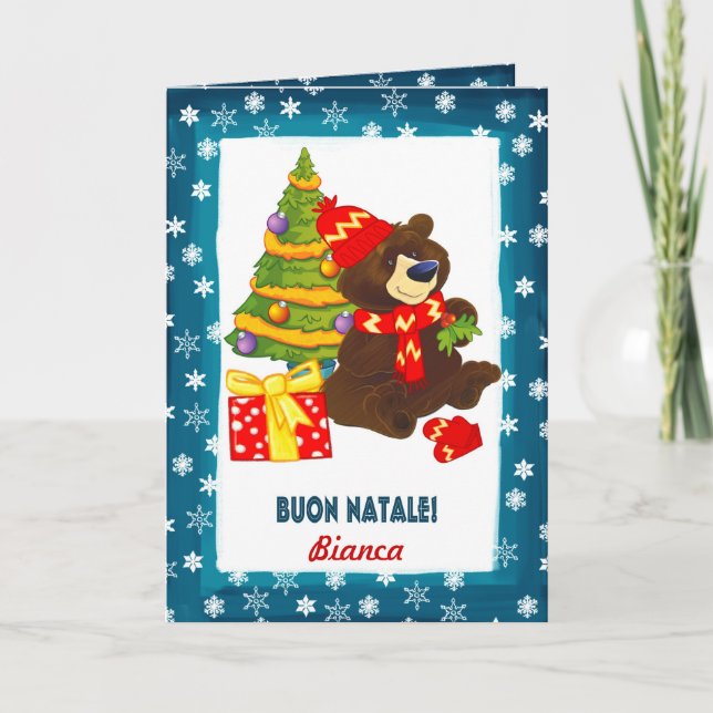 Buon Natale. Carte de Noël en italien (Devant)