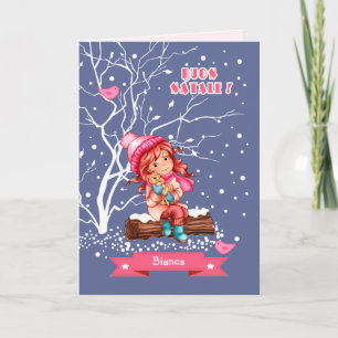 Buon Natale. Carte de voeux de Noël en italien