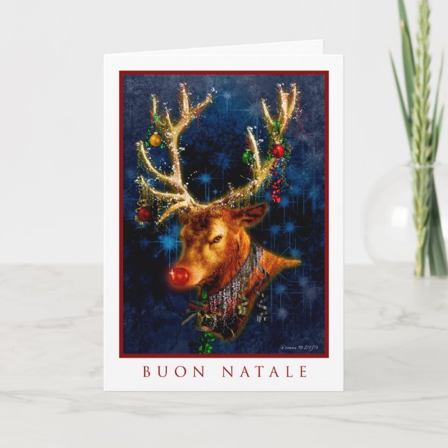 Buon Natale - carte italienne de Joyeux Noël (Devant)