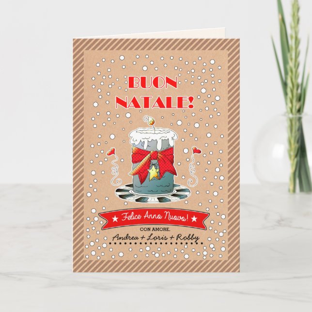 Buon Natale. Cartes de Noël en italien (Devant)