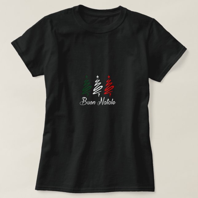 Buon Natale Christmas T Shirt (Design vorne)