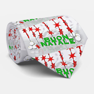 "BUON NATALE" CRAVATE ITALIENNE DE NOËL POUR LUI