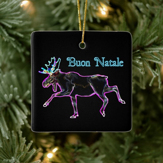 Buon Natale - Electric Moose Keramikornament (Baum)