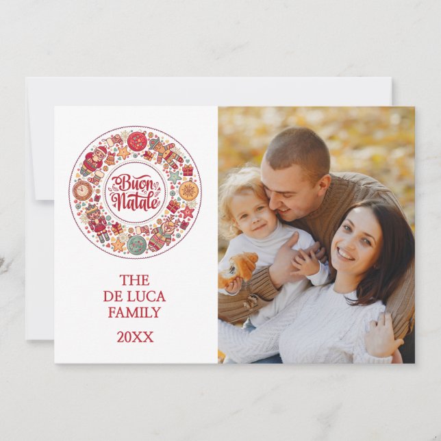 Buon Natale Feiertagskarte (Vorderseite)