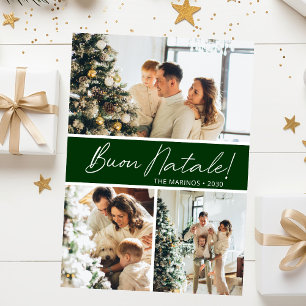 Buon Natale Fotocollage Feiertagskarte