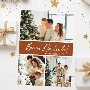 Buon Natale Fotocollage Feiertagskarte