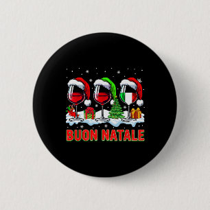 Buon natale fröhliche Weihnachten Italienisch drei Button