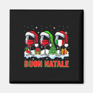 Buon natale fröhliche Weihnachten Italienisch drei Magnet