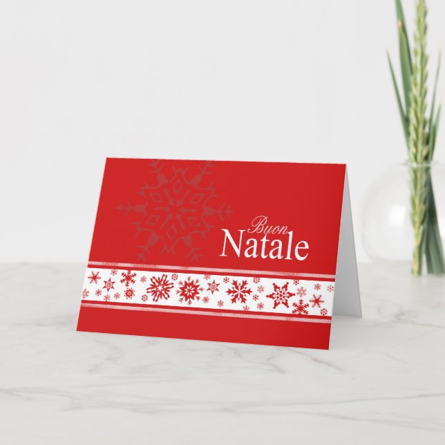 Buon Natale Italian Christmas Card Feiertagskarte (Vorderseite)