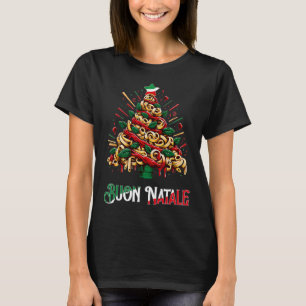 Buon natale italian Pasta Weihnachten Weihnachten T-Shirt