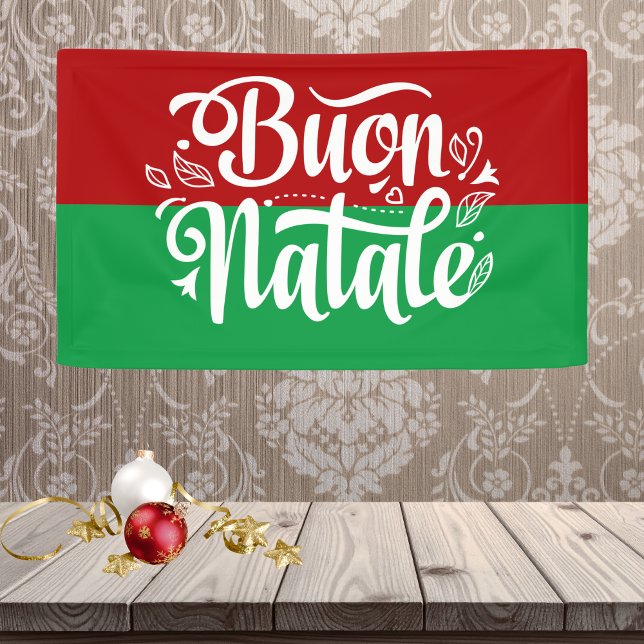 Buon Natale Italienisch Frohe Weihnachten Banner (Von Creator hochgeladen)