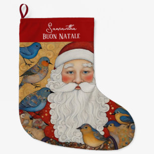 Buon Natale Italienisch Großer Weihnachtsstrumpf