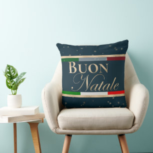 Buon Natale Italienische Fahne Weihnachten Kissen