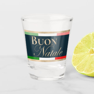Buon Natale Italienische Fahne Weihnachten Schnapsglas