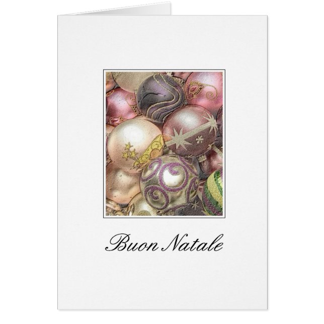 Buon Natale - Italienische Weihnachtskarte (Vorne)