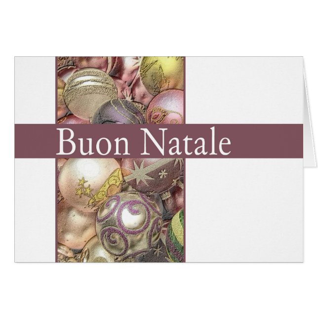 Buon Natale - Italienische Weihnachtskarte (Vorderseite (Horizontal))