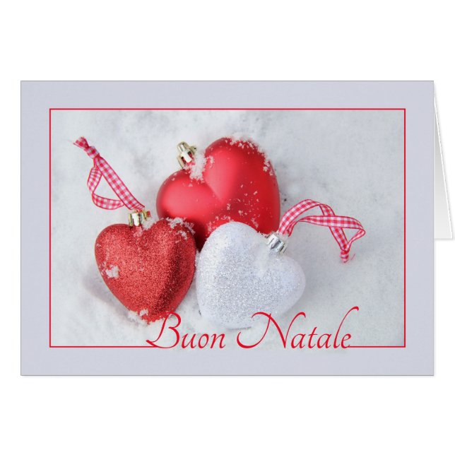 Buon Natale - Italienische Weihnachtskarte (Vorderseite (Horizontal))